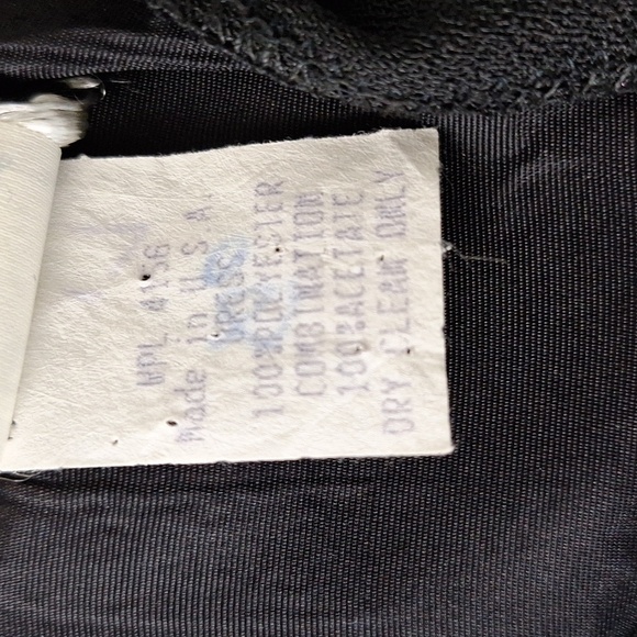 Darcy Vintage Black Romantic Whimsigoth Sweetheart Union Made Dress Size 9/10 - Picture 12 of 14